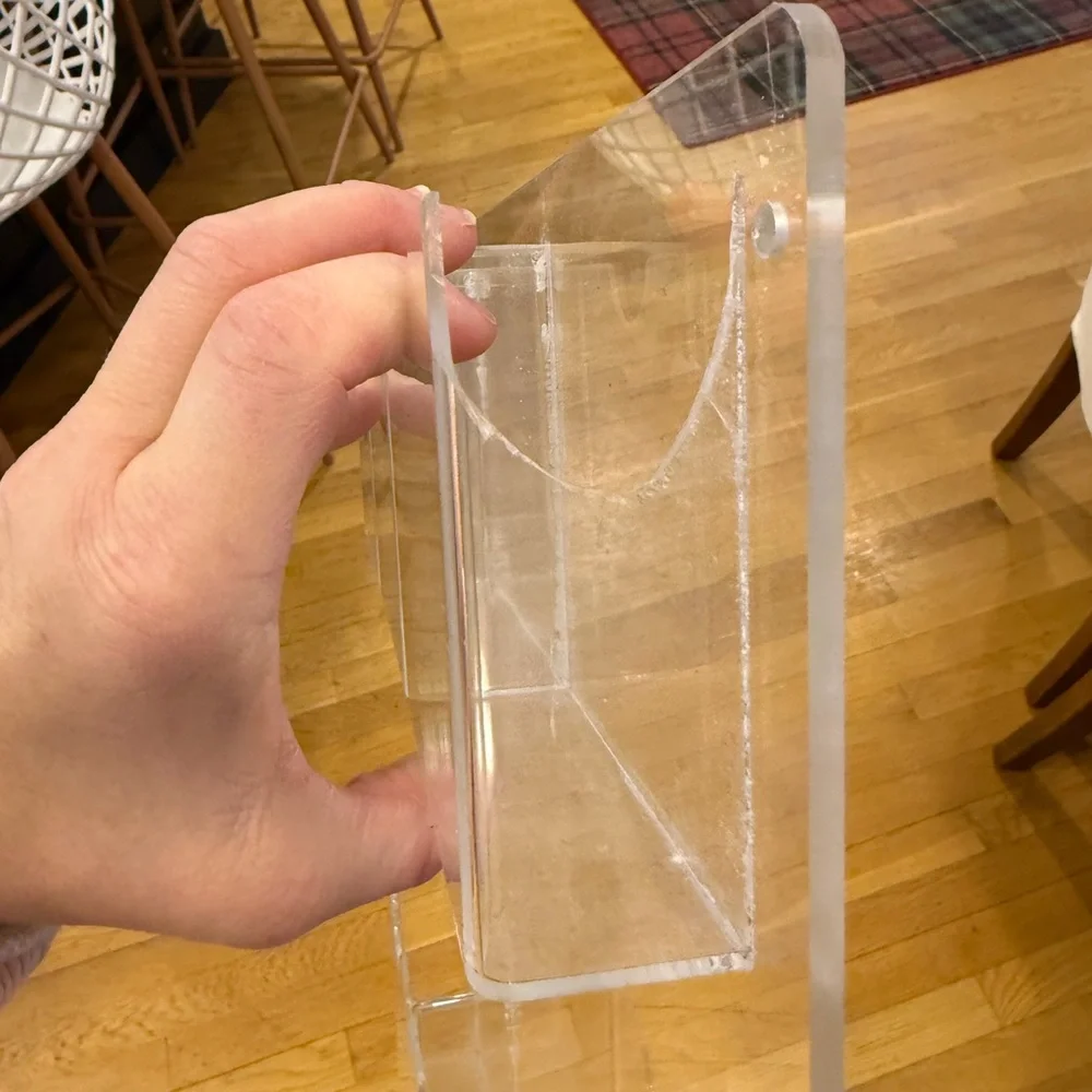Clear Plastic brochure holder